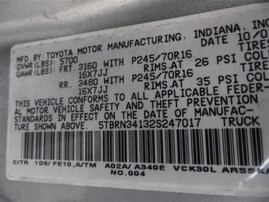 2002 Toyota Tundra SR5 Silver Extended Cab 3.4L AT 2WD #Z23153